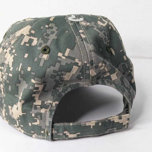 Captivating Headgear Men's Green Camo Cap One Size Embroidery - Picture 7 of 8